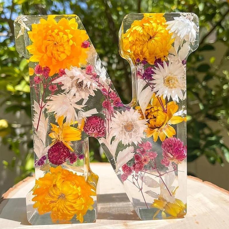 Floral 26 Letters Night Lights - Resin Art Alphabet 评论和价格
